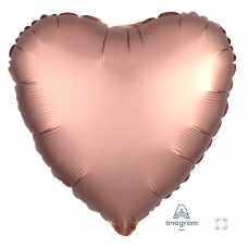 А Б/РИС СЕРДЦЕ 18" Сатин Rose Copper